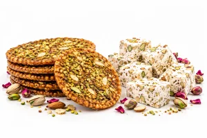 Persian Sohan and Pistachio Nougat Platter